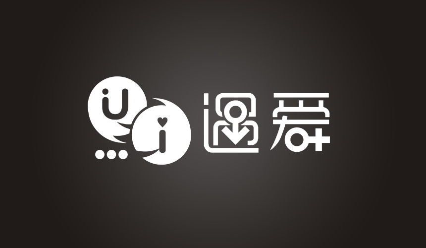 遇爱交友平台网站LOGO设计初稿效果