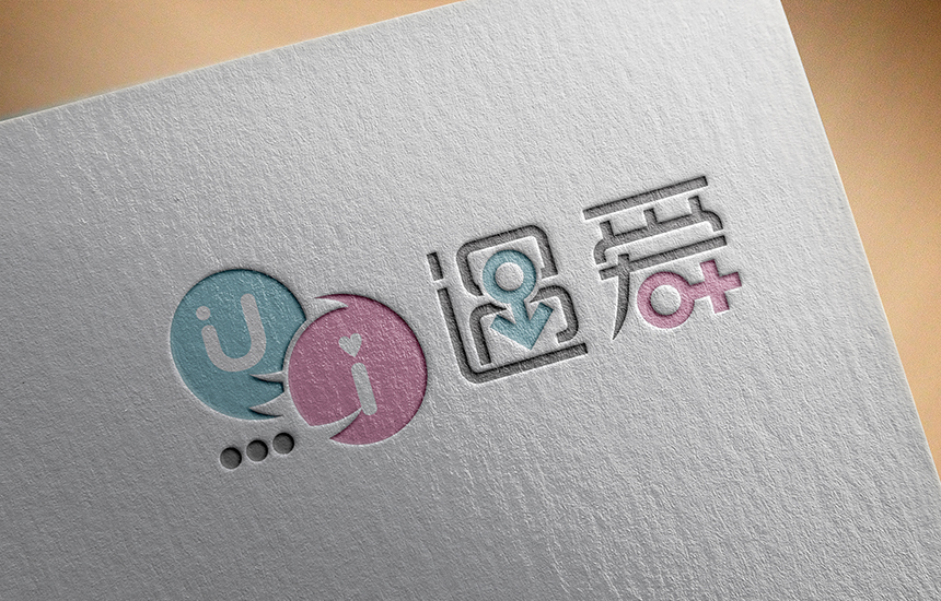 遇爱交友平台网站LOGO设计初稿效果