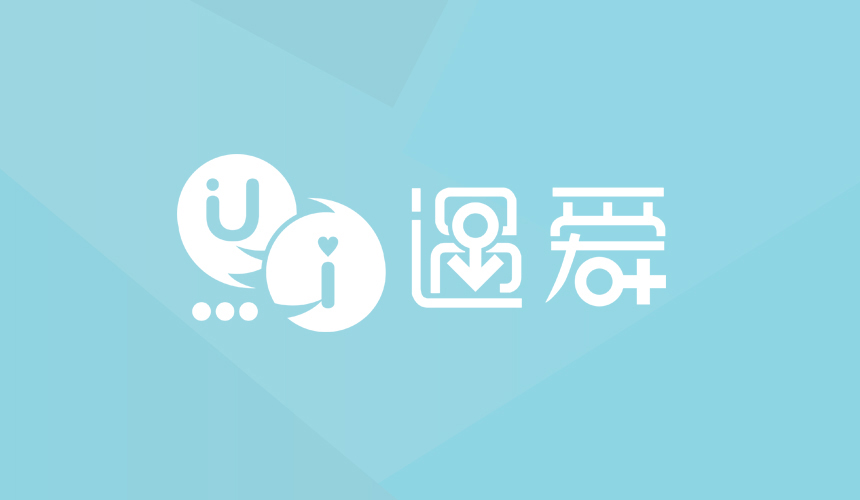 遇爱交友平台网站LOGO设计初稿效果